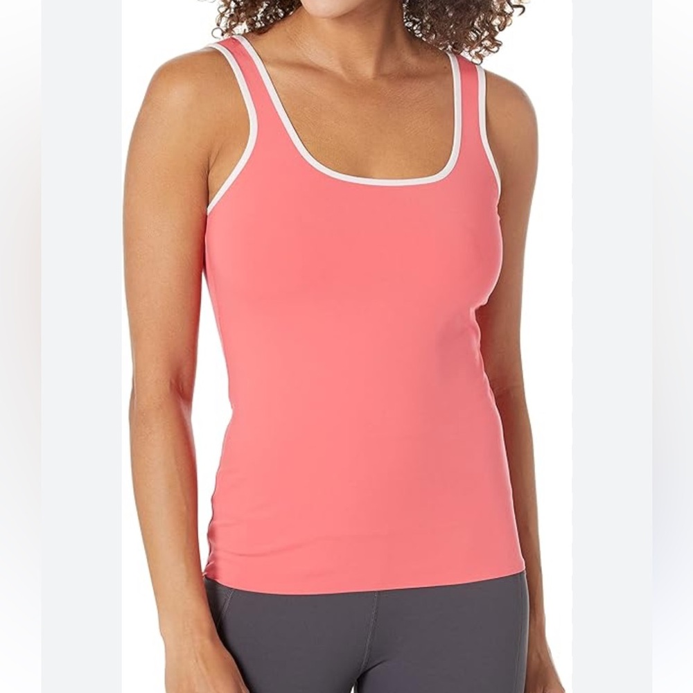 NIC+ZOE Active Women’s Pink Scoop Neck Fitted Athletic Tank‎ Top SZ XL NWT